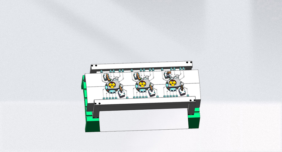 Display of molds and fixtures